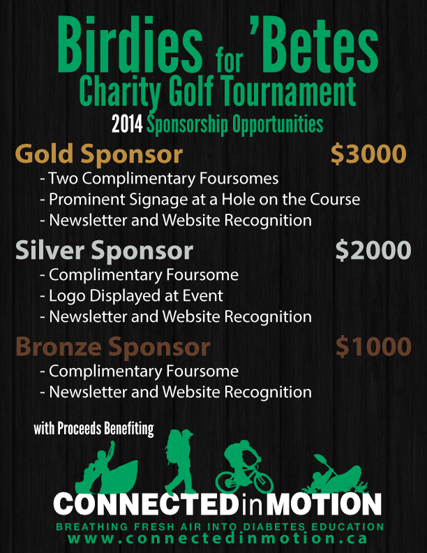 2014 Golf Tournament Sponsorship Opportunities